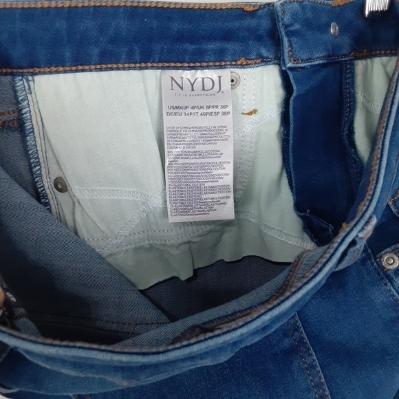 NYDJ Ami Ankle Skinny Jeans In Medium Wash Size 4 Petite (Short) - Picture 9 of 9
